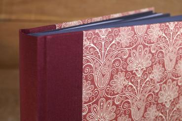dark red photoalbum retro Papeterie Schreibweise